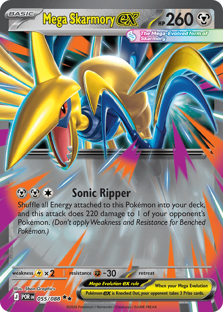 Mega Skarmory ex — ME03: Perfect Order