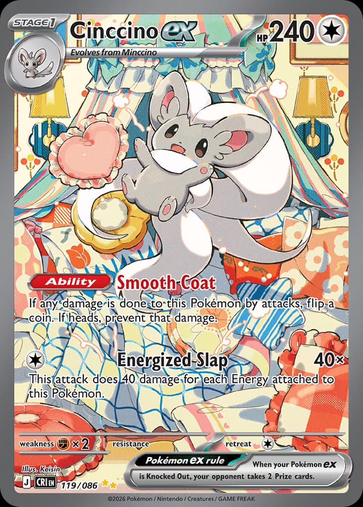 Cinccino ex - 119/086 — Pokémon TCG card