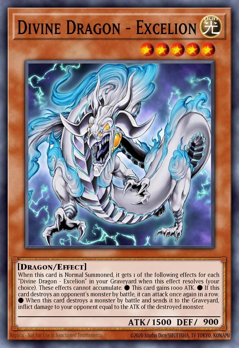 Divine Dragon - Excelion — Shadow of Infinity Yu-Gi-Oh! card by KAZUKI TAKAHASHI