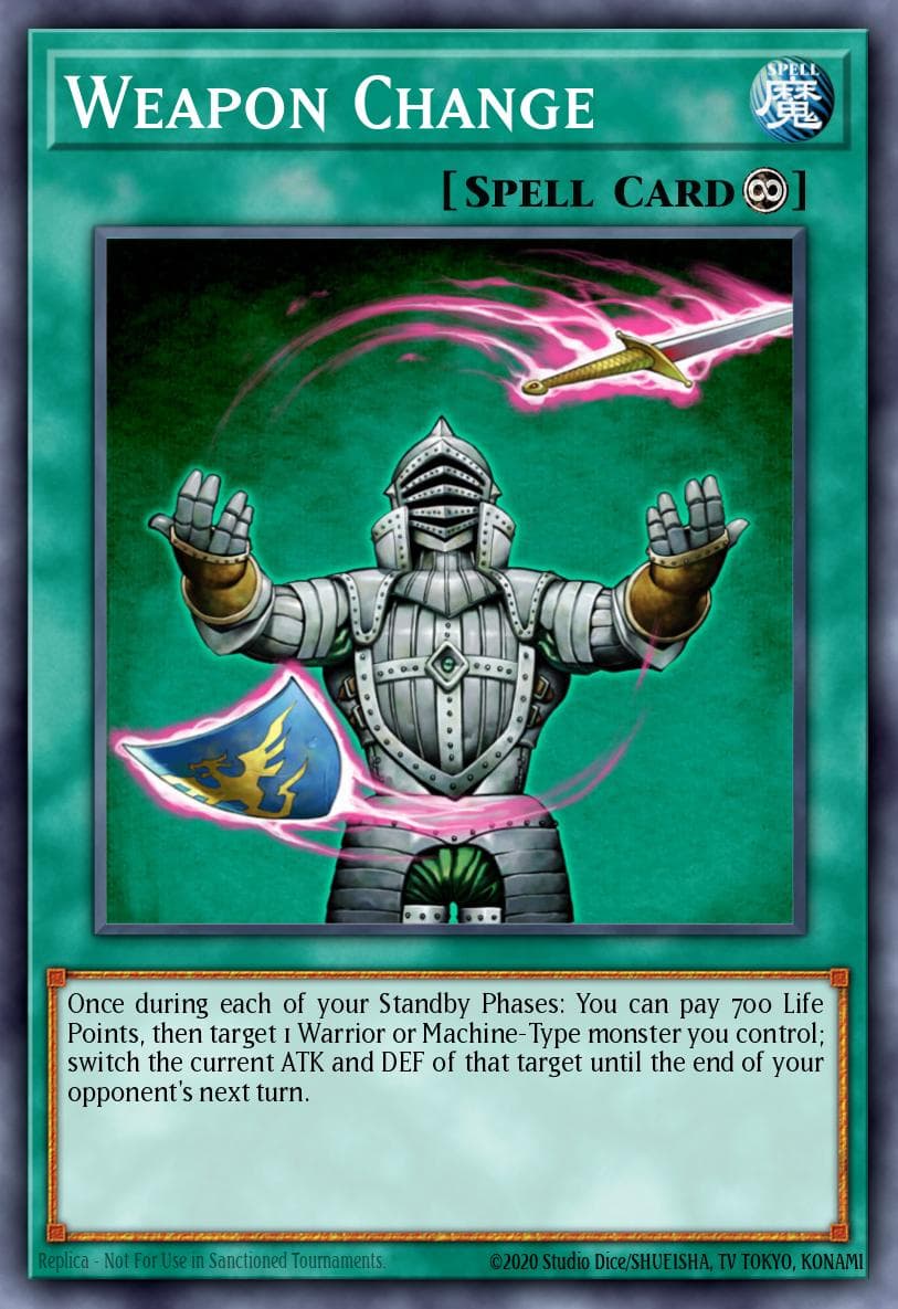 Weapon Change — Ancient Sanctuary Yu-Gi-Oh! card by KAZUKI TAKAHASHI