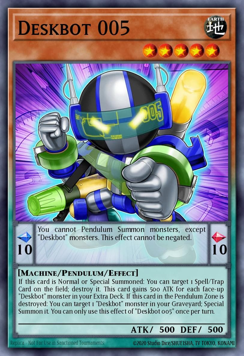 Deskbot 005 — 2016 Mega-Tins Mega Pack Yu-Gi-Oh! card by KAZUKI TAKAHASHI