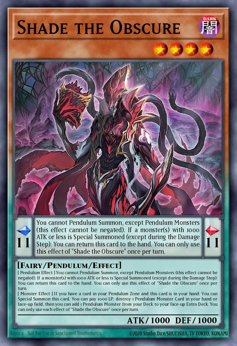 Shade the Obscure — ygo-unknown