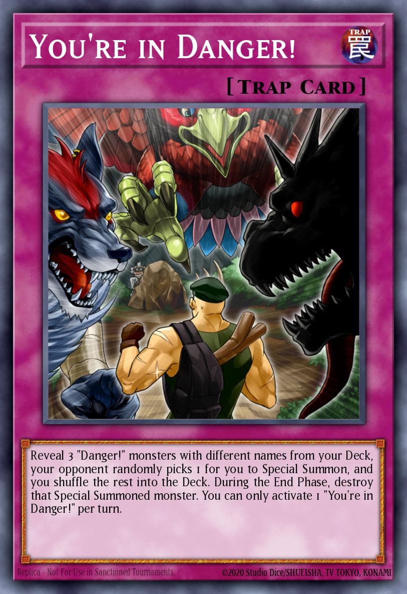 You're in Danger! — Dark Neostorm Yu-Gi-Oh! card by KAZUKI TAKAHASHI