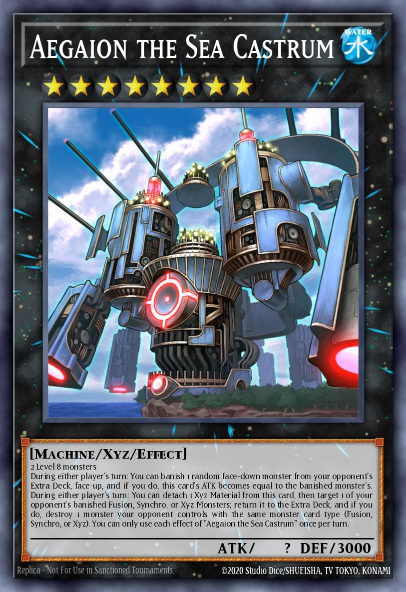 Aegaion the Sea Castrum — 2016 Mega-Tins Mega Pack Yu-Gi-Oh! card by KAZUKI TAKAHASHI