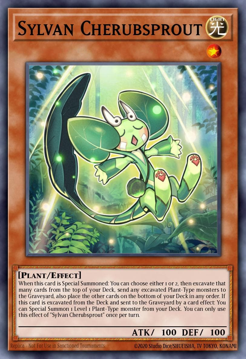 Sylvan Cherubsprout — Legacy of the Valiant Yu-Gi-Oh! card by KAZUKI TAKAHASHI