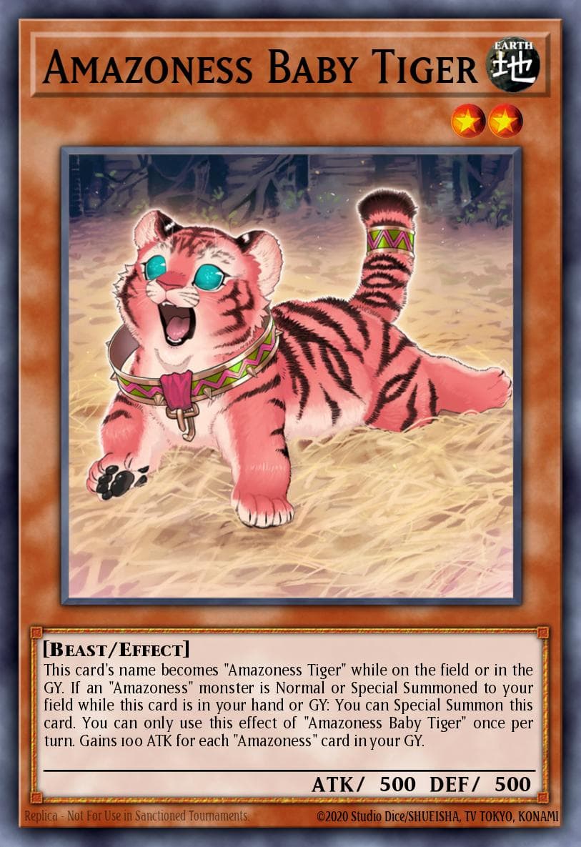 Amazoness Baby Tiger — Yu-Gi-Oh! card