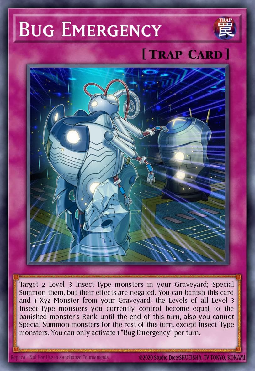 Bug Emergency — Shining Victories Yu-Gi-Oh! card by KAZUKI TAKAHASHI