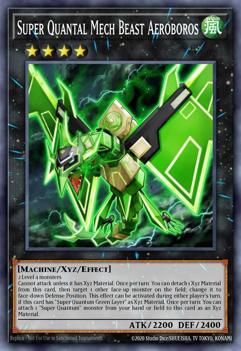 Super Quantal Mech Beast Aeroboros — Wing Raiders Yu-Gi-Oh! card by KAZUKI TAKAHASHI