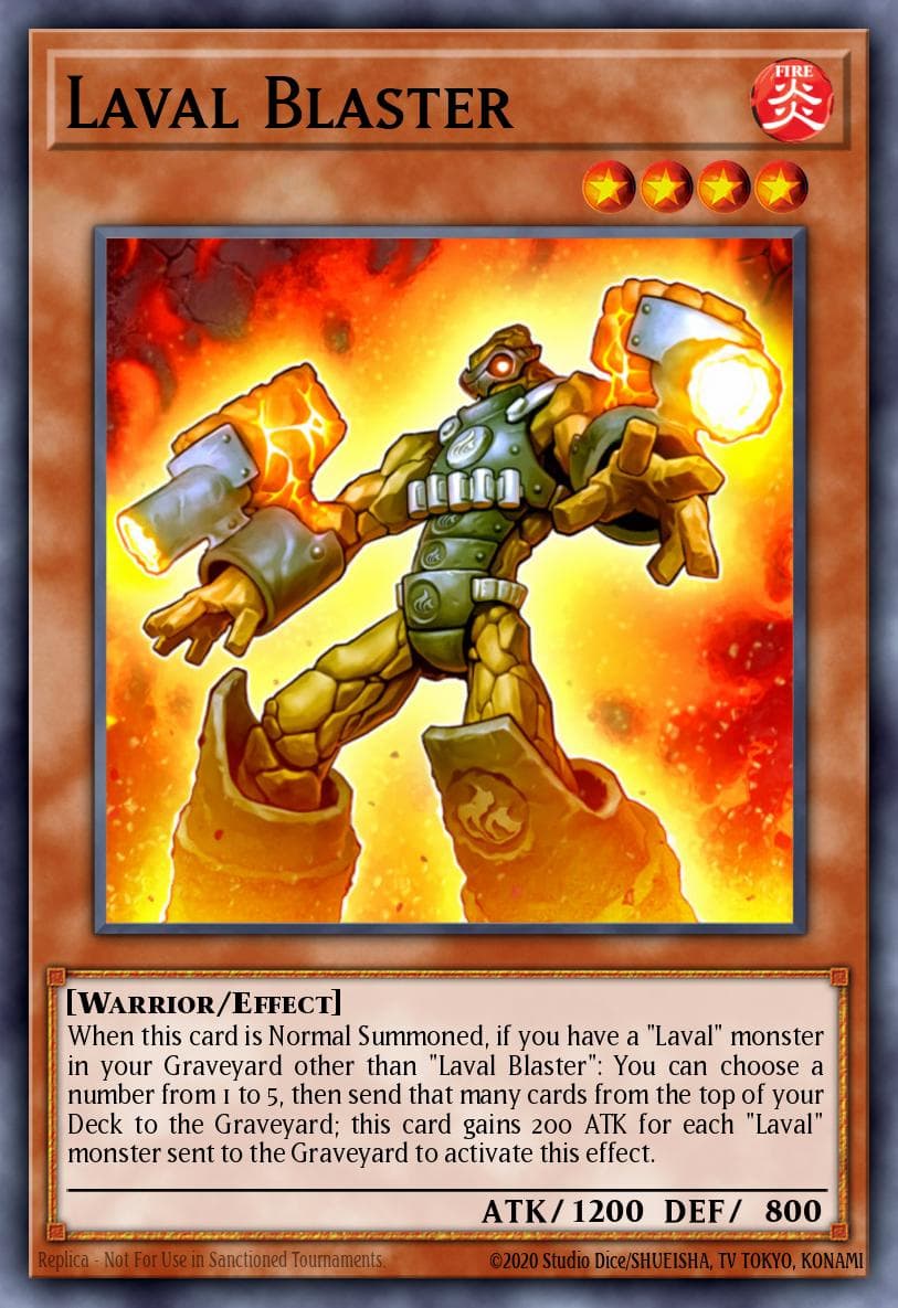 Laval Blaster — Hidden Arsenal 6: Omega Xyz Yu-Gi-Oh! card by KAZUKI TAKAHASHI