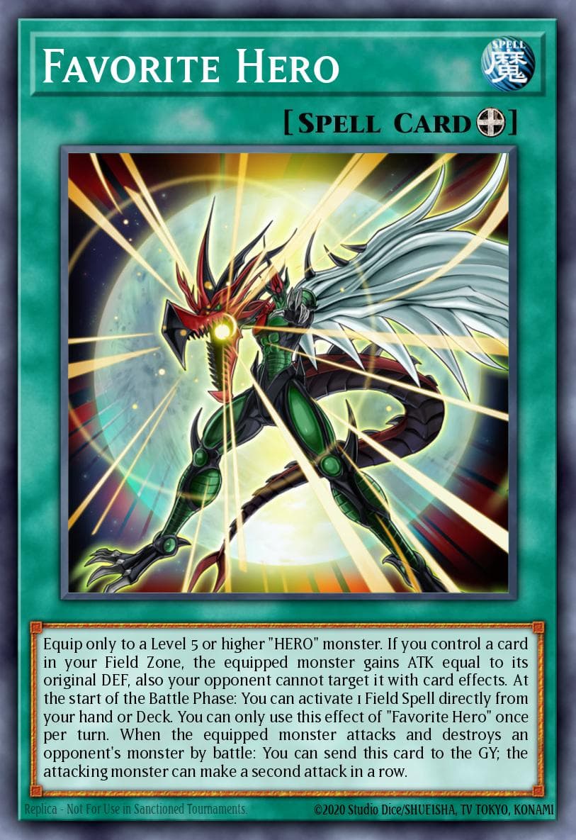Favorite Hero — Legendary Duelists: Magical Hero Yu-Gi-Oh! card by KAZUKI TAKAHASHI