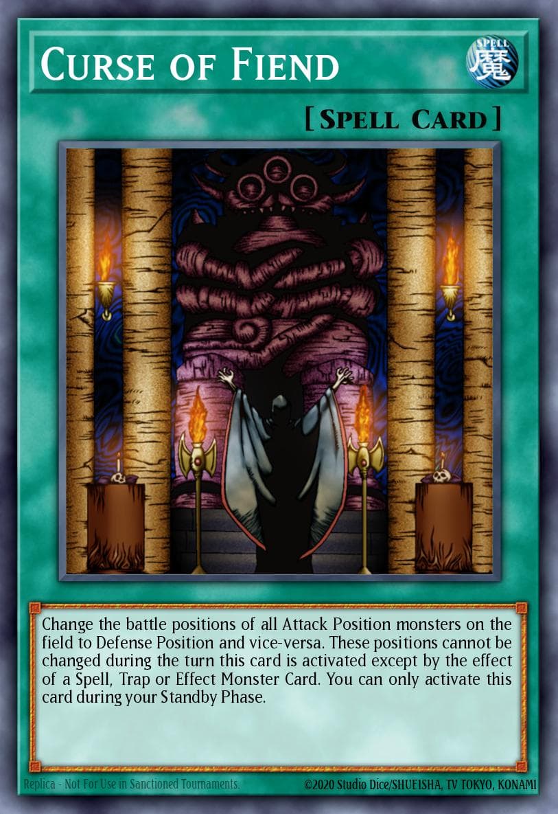 Curse of Fiend — Magic Ruler Yu-Gi-Oh! card by KAZUKI TAKAHASHI