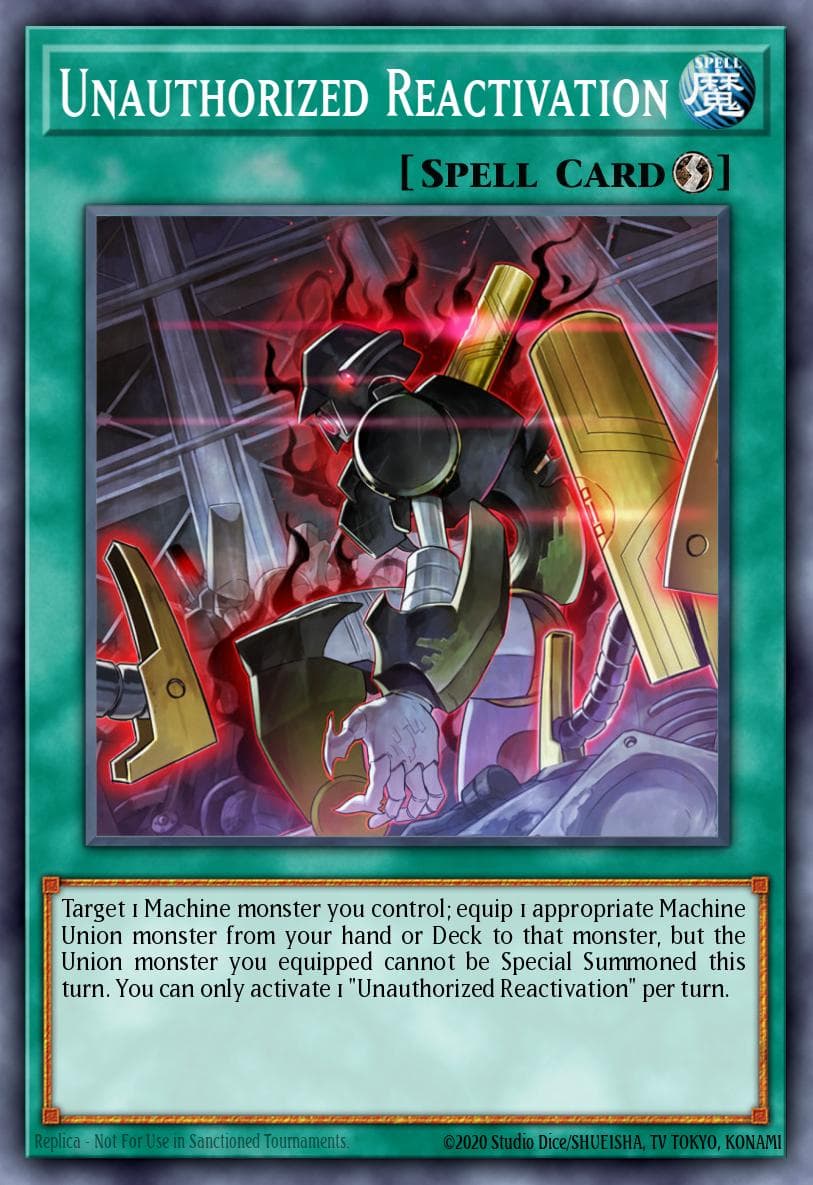 Unauthorized Reactivation — Yu-Gi-Oh! card