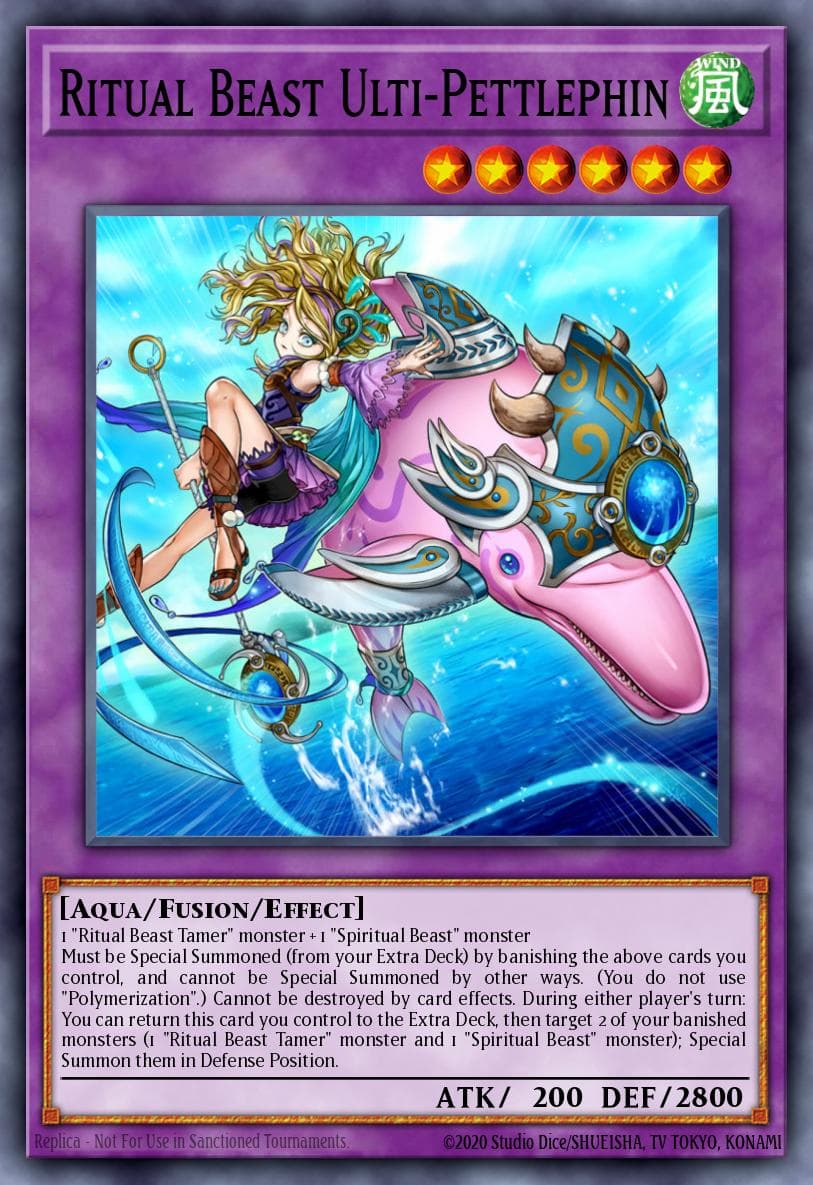 Ritual Beast Ulti-Pettlephin — The Secret Forces Yu-Gi-Oh! card by KAZUKI TAKAHASHI