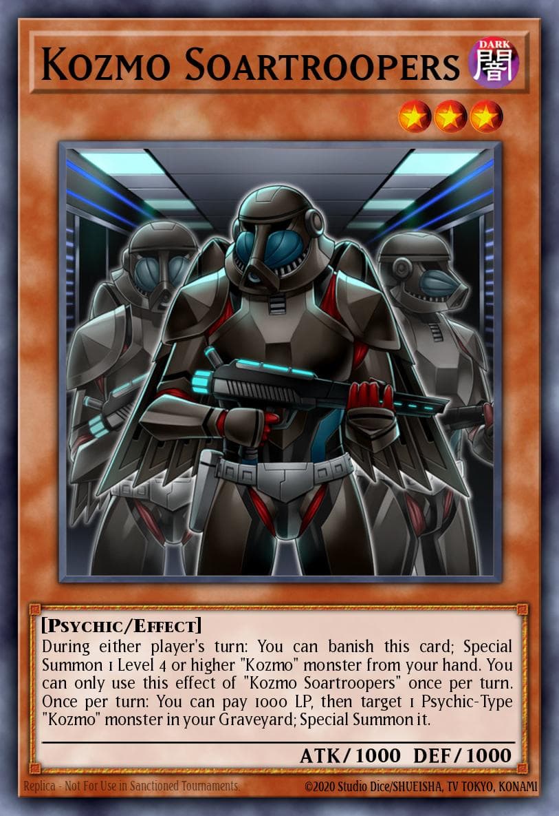 Kozmo Soartroopers — Breakers of Shadow Yu-Gi-Oh! card by KAZUKI TAKAHASHI