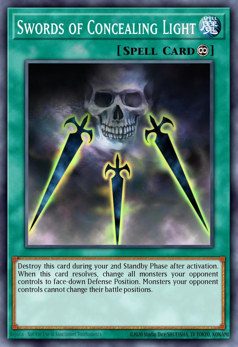 Swords of Concealing Light — Structure Deck: Warrior's Triumph Yu-Gi-Oh! card by KAZUKI TAKAHASHI