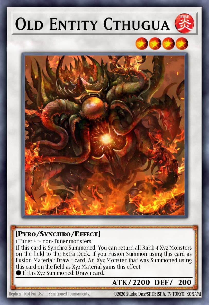 Old Entity Cthugua — Shadows in Valhalla Yu-Gi-Oh! card by KAZUKI TAKAHASHI