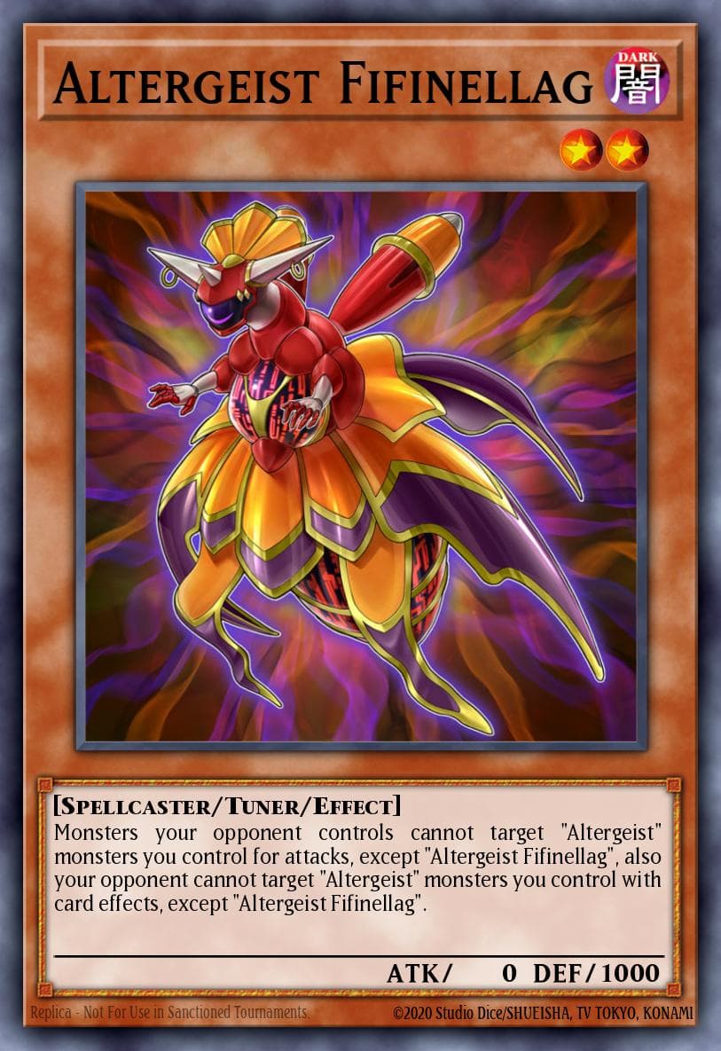 Altergeist Fifinellag — Dark Neostorm Yu-Gi-Oh! card by KAZUKI TAKAHASHI
