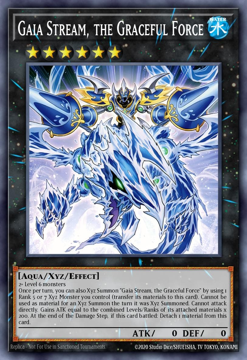 Gaia Stream, the Graceful Force — Duelist's Advance Yu-Gi-Oh! card by Studio Dice/NISHIKURA, TV TOKYO, KONAMI