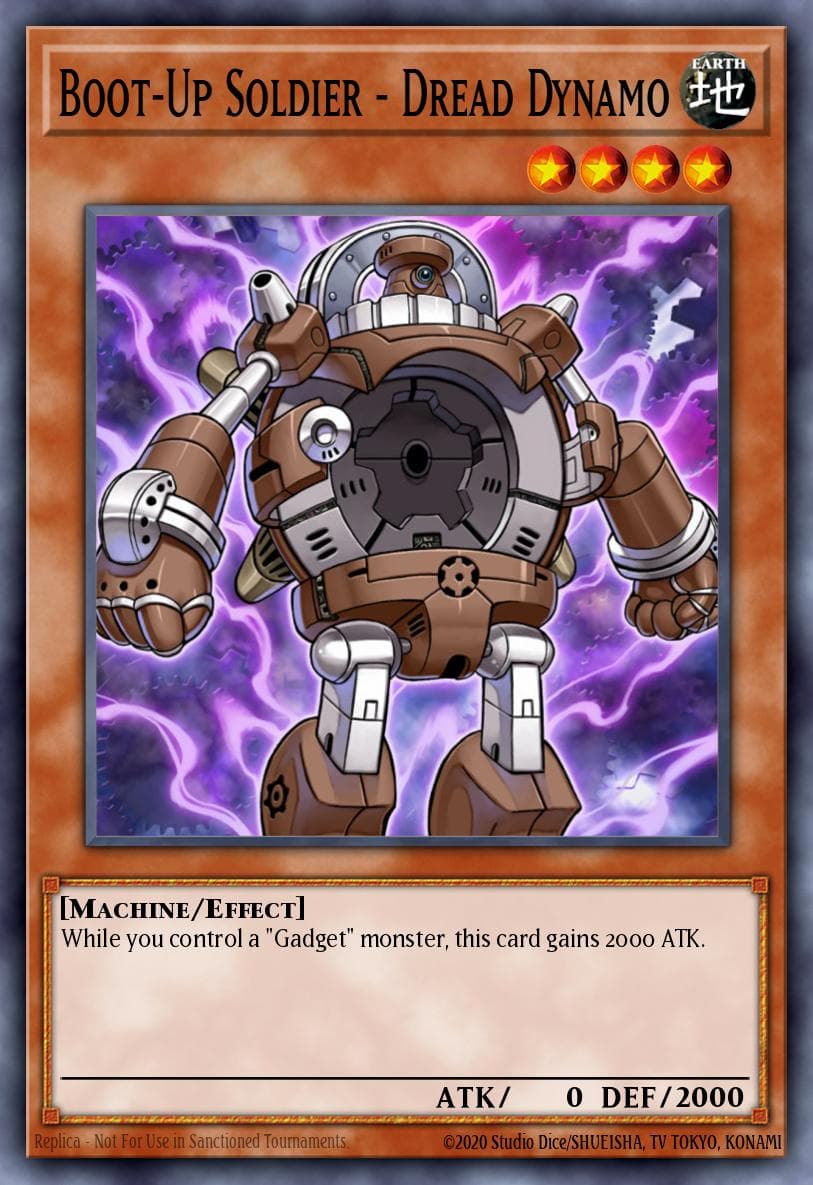Boot-Up Soldier - Dread Dynamo — OTS Tournament Pack 11 Yu-Gi-Oh! card by KAZUKI TAKAHASHI