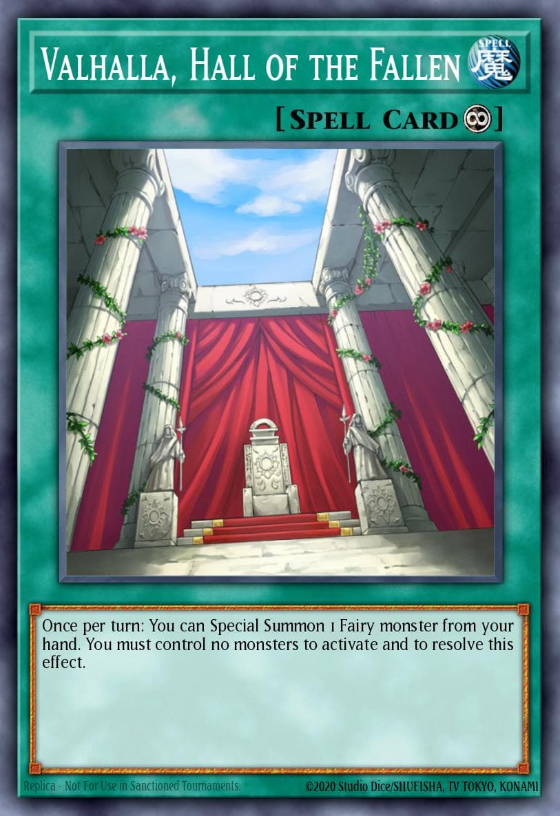 Valhalla, Hall of the Fallen — Destiny Soldiers Yu-Gi-Oh! card by KAZUKI TAKAHASHI