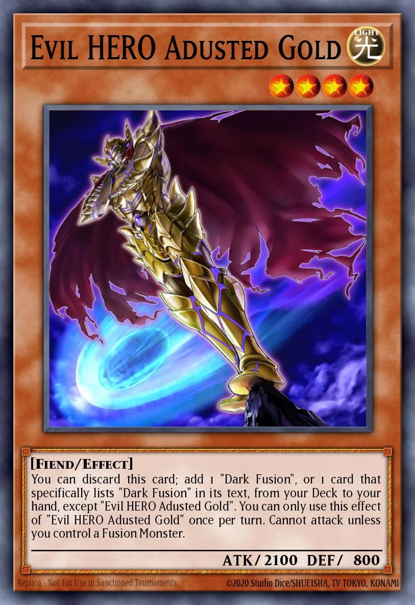 Evil HERO Adusted Gold — Yu-Gi-Oh! card
