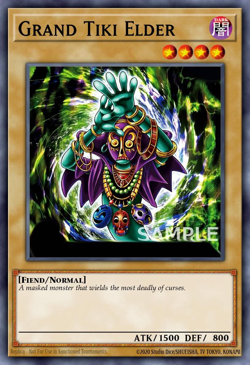 Grand Tiki Elder — Dark Beginning 1 Yu-Gi-Oh! card by KAZUKI TAKAHASHI