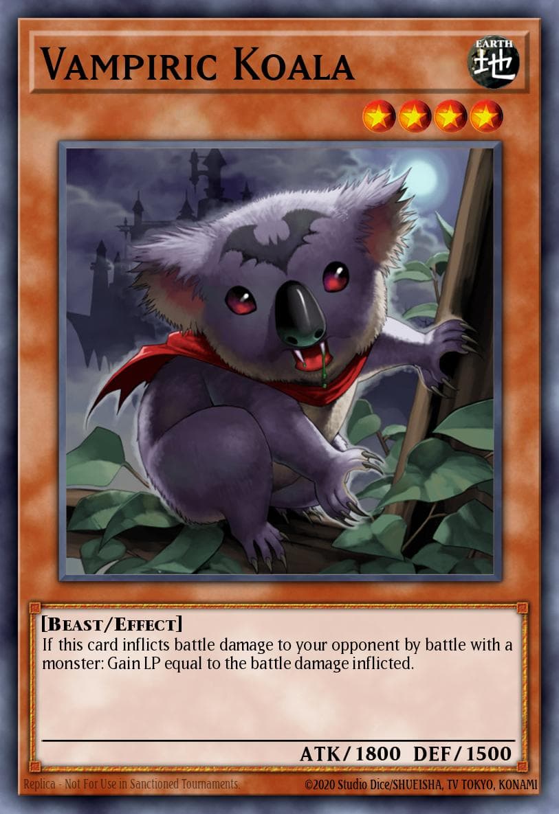 Vampiric Koala — Dark Saviors Yu-Gi-Oh! card by KAZUKI TAKAHASHI