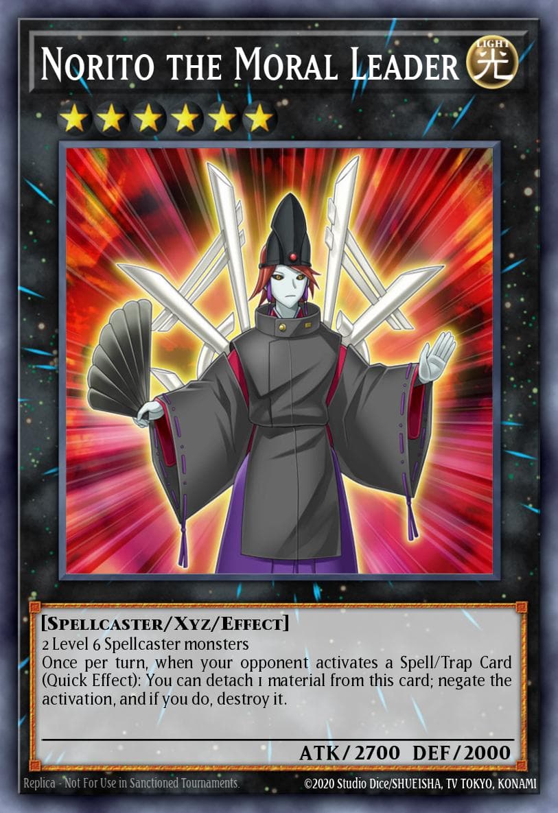 Norito the Moral Leader — Premium Gold: Infinite Gold Yu-Gi-Oh! card by KAZUKI TAKAHASHI