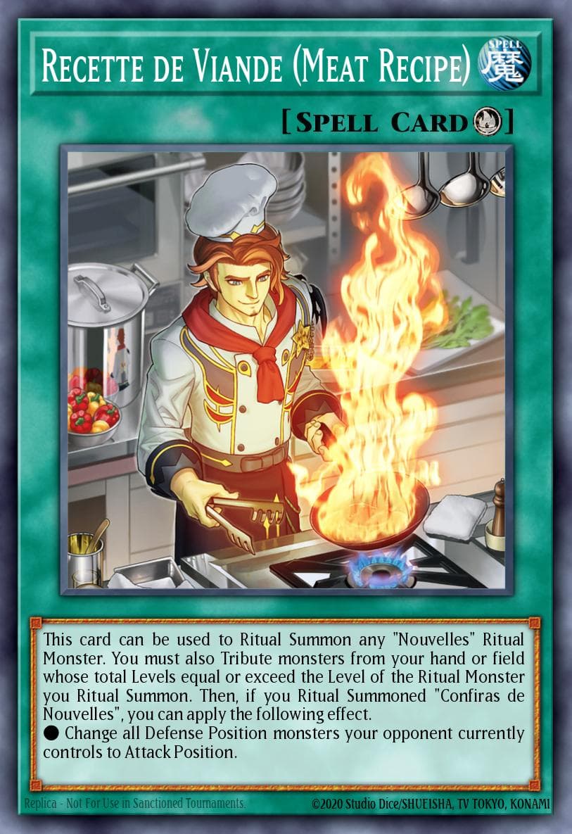 Recette de Viande (Meat Recipe) — Wild Survivors Yu-Gi-Oh! card by Studio Dice/SHUEISHA, TV TOKYO, KONAMI