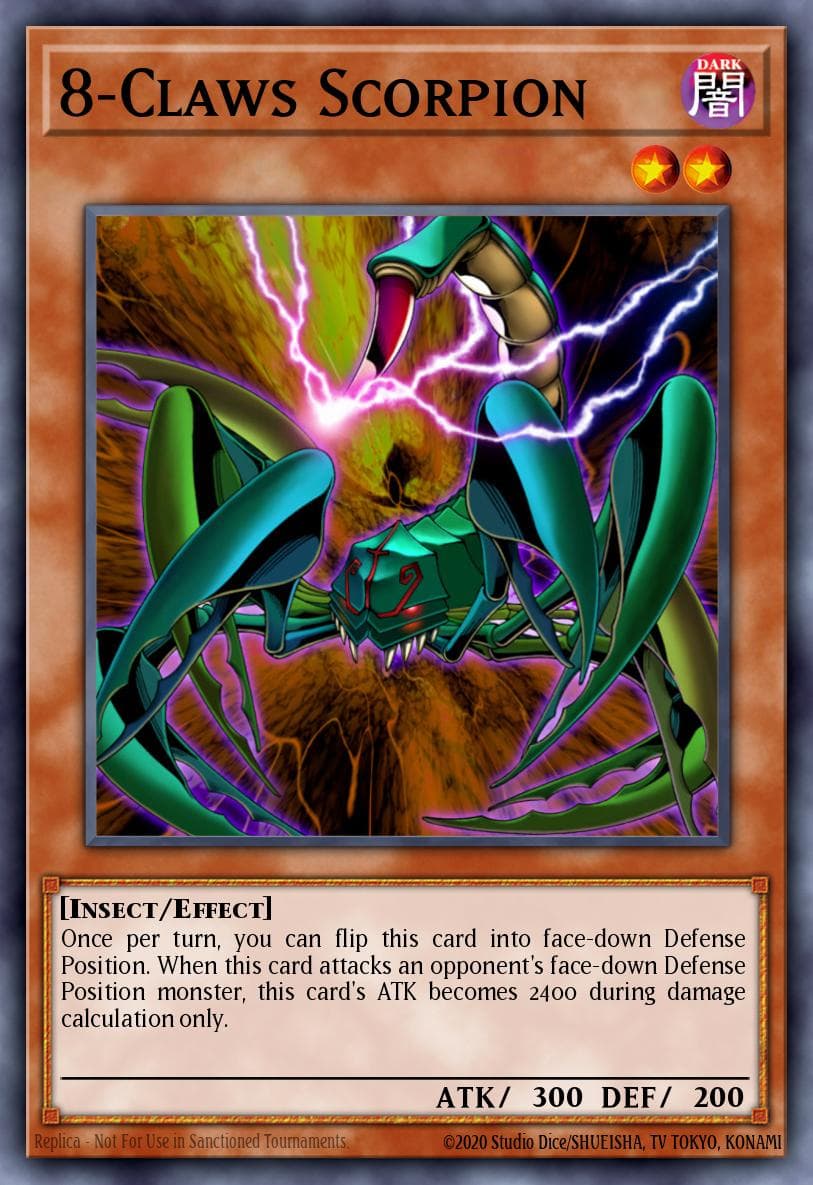 8-Claws Scorpion — Gold Series 2008 Yu-Gi-Oh! card by Kanako Hijikata