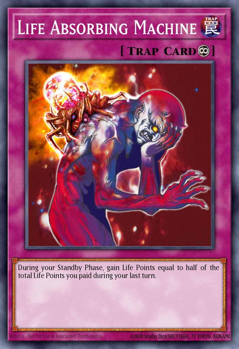 Life Absorbing Machine — Legacy of Darkness (Worldwide English) Yu-Gi-Oh! card by KAZUKI TAKAHASHI