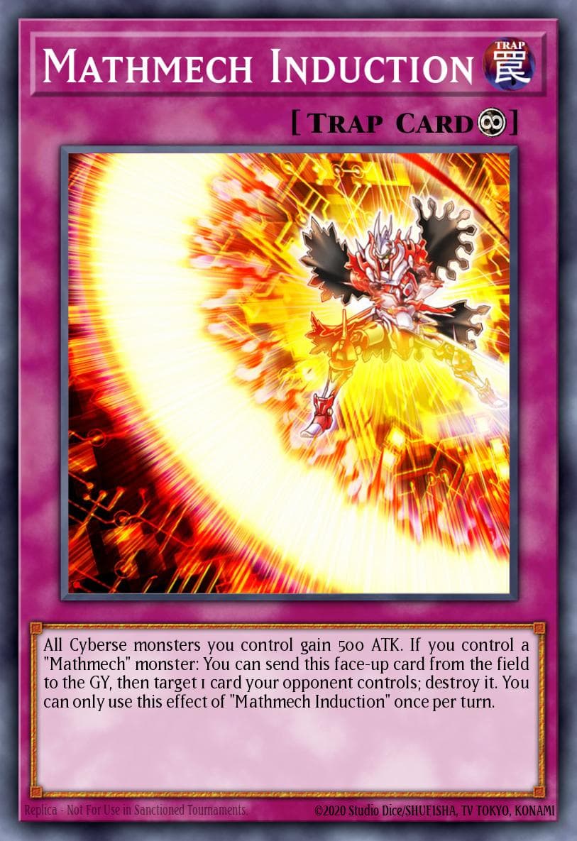 Mathmech Induction — Mystic Fighters Yu-Gi-Oh! card by KAZUKI TAKAHASHI