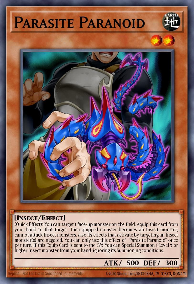 Parasite Paranoid — Yu-Gi-Oh! card