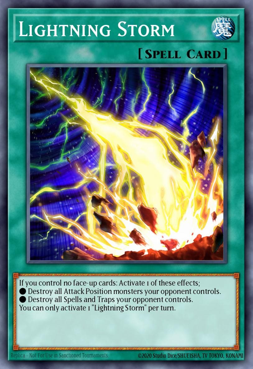 Lightning Storm — King's Court Yu-Gi-Oh! card by Konami