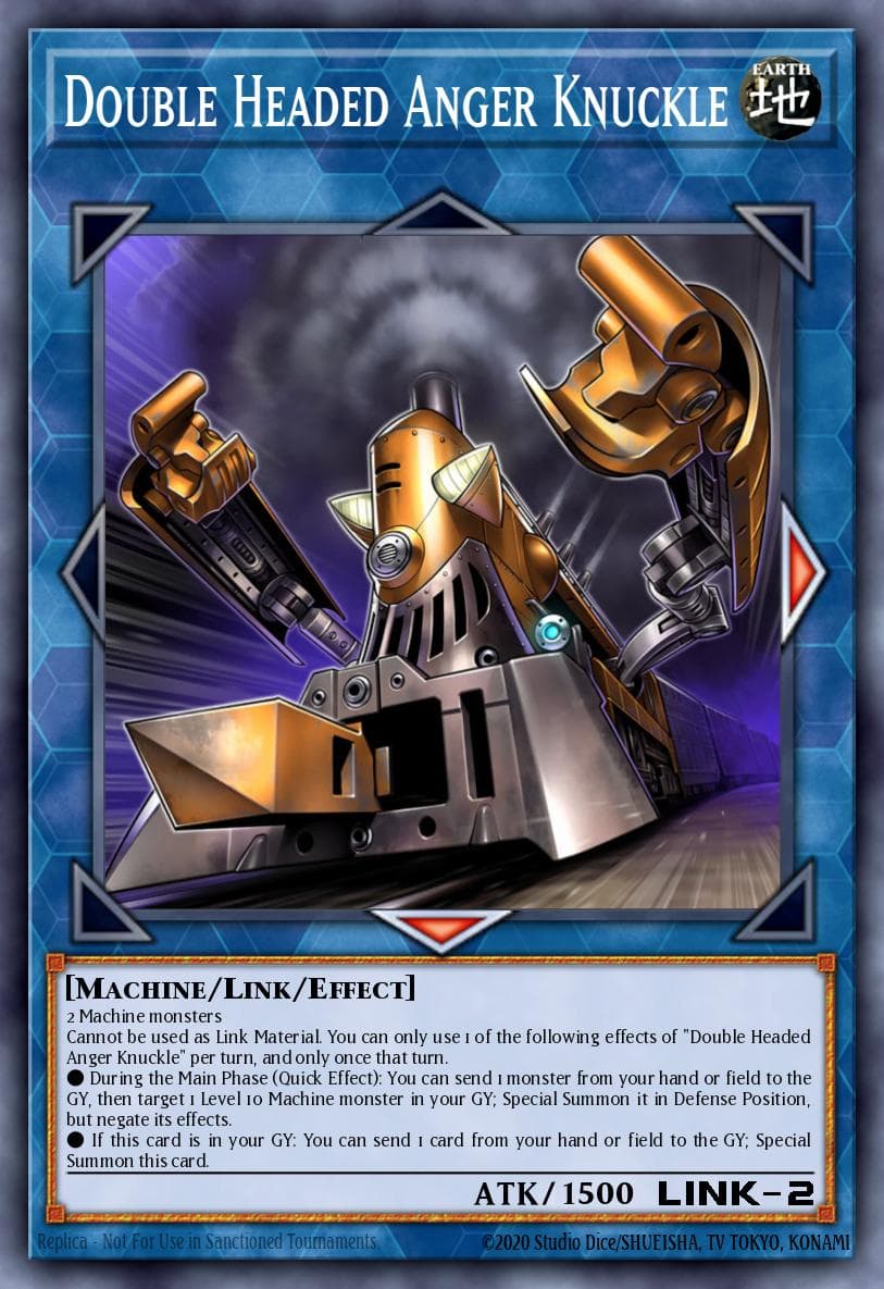 Double Headed Anger Knuckle — Battles of Legend: Hero's Revenge Yu-Gi-Oh! card by KAZUKI TAKAHASHI