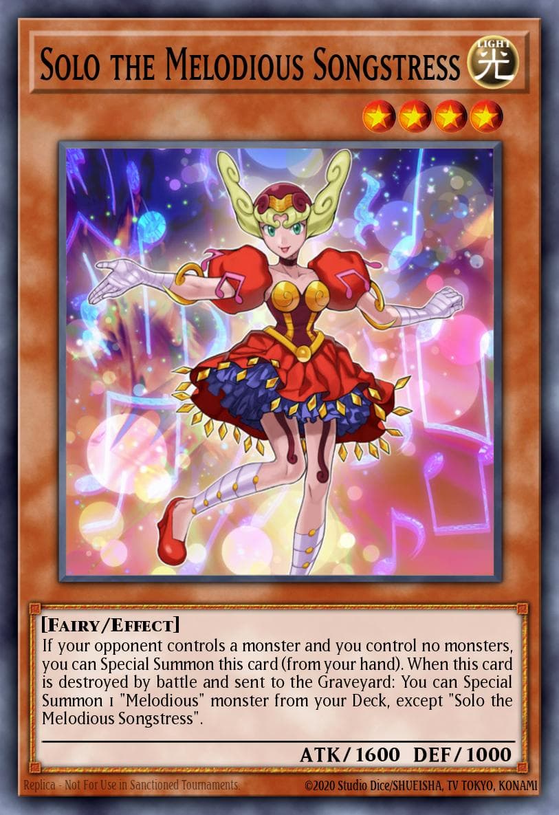 Solo the Melodious Songstress — Star Pack - Battle Royal Yu-Gi-Oh! card by KAZUKI TAKAHASHI