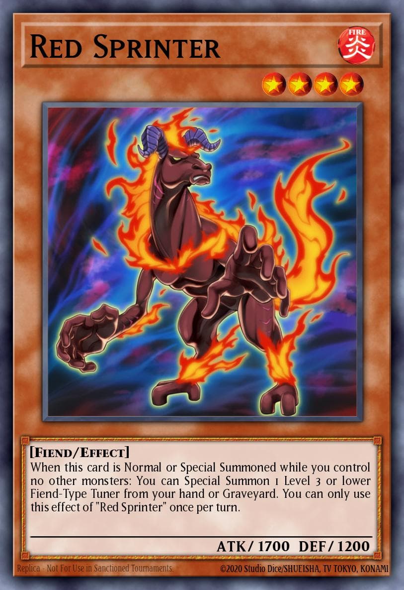 Red Sprinter — High-Speed Riders Yu-Gi-Oh! card by KAZUKI TAKAHASHI