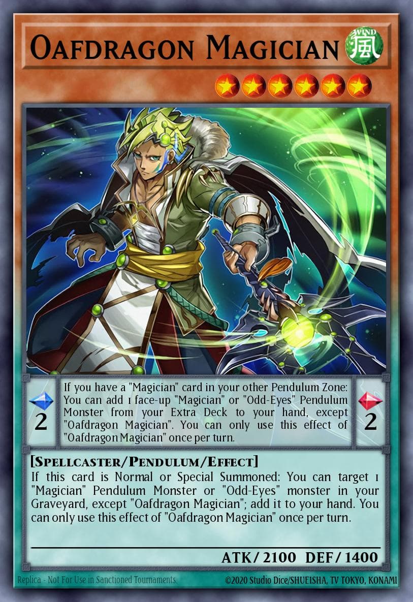 Oafdragon Magician — Pendulum Evolution Yu-Gi-Oh! card by KAZUKI TAKAHASHI