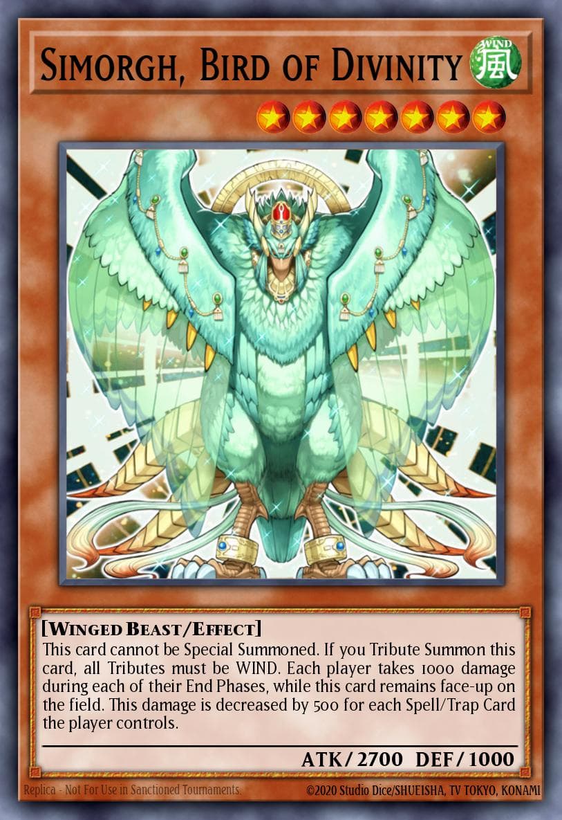 Simorgh, Bird of Divinity — Yu-Gi-Oh! card