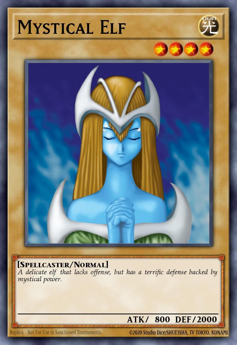 Mystical Elf — Starter Deck: Yugi Yu-Gi-Oh! card by KAZUKI TAKAHASHI