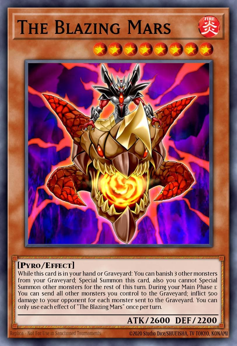 The Blazing Mars — Yu-Gi-Oh! card