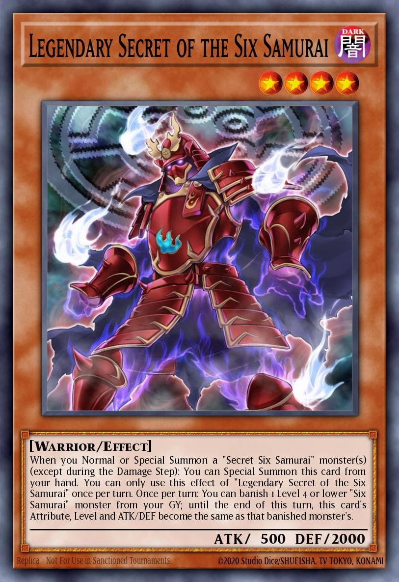 Legendary Secret of the Six Samurai — Savage Strike Yu-Gi-Oh! card by KAZUKI TAKAHASHI