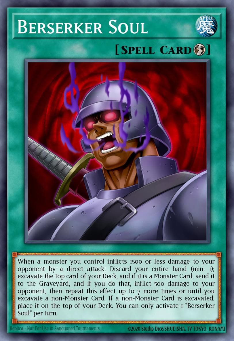 Berserker Soul — Dragons of Legend: Unleashed Yu-Gi-Oh! card by KAZUKI TAKAHASHI