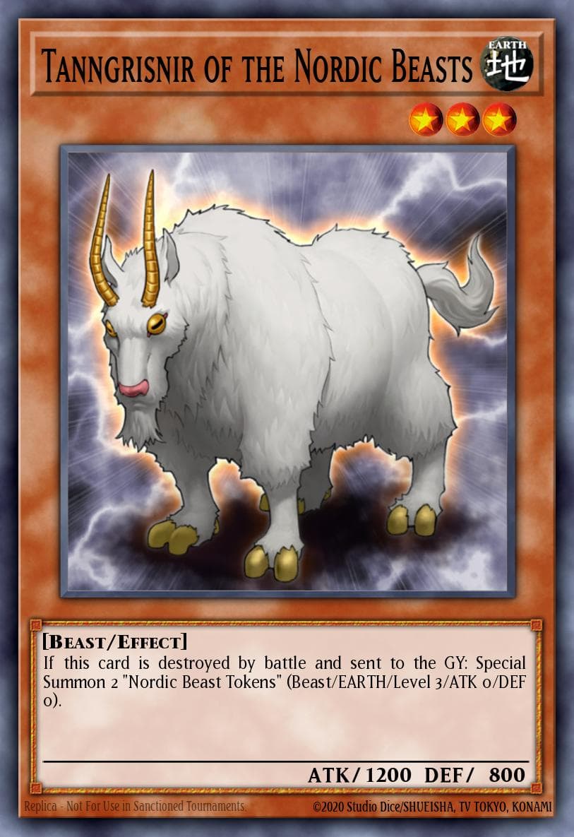 Tanngrisnir of the Nordic Beasts — Yu-Gi-Oh! card