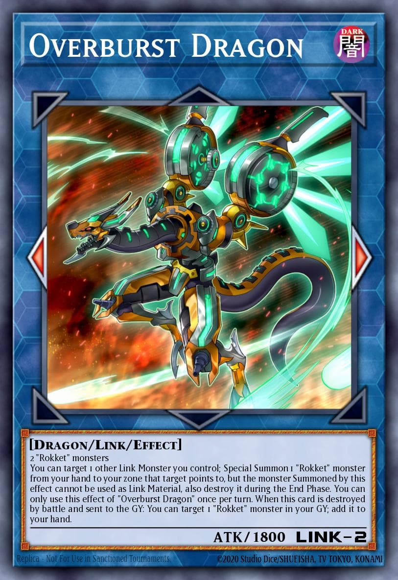 Overburst Dragon — Chaos Impact Yu-Gi-Oh! card by KAZUKI TAKAHASHI