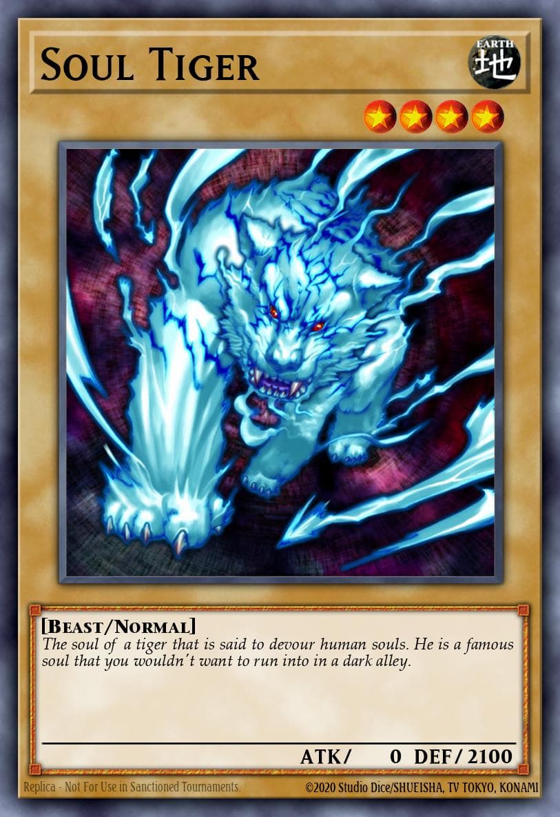 Soul Tiger — Dark Revelation Volume 2 Yu-Gi-Oh! card by KAZUKI TAKAHASHI