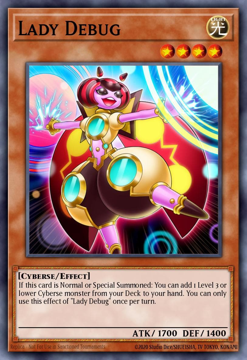 Lady Debug — Maximum Gold Yu-Gi-Oh! card by Konami