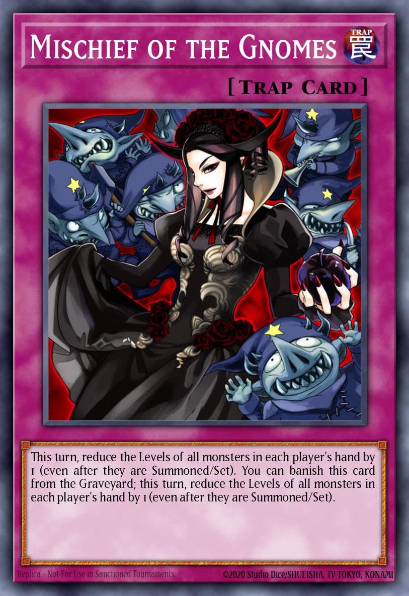 Mischief of the Gnomes — Structure Deck: Machine Reactor Yu-Gi-Oh! card by KAZUKI TAKAHASHI
