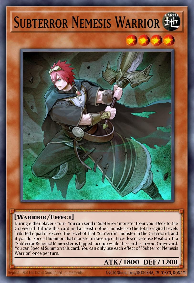 Subterror Nemesis Warrior — Yu-Gi-Oh! card