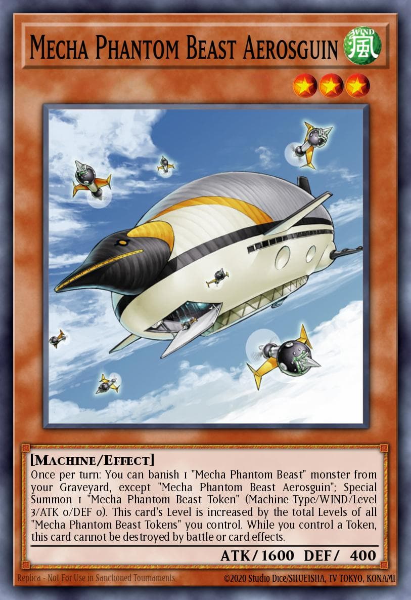 Mecha Phantom Beast Aerosguin — Judgment of the Light Yu-Gi-Oh! card by KAZUKI TAKAHASHI
